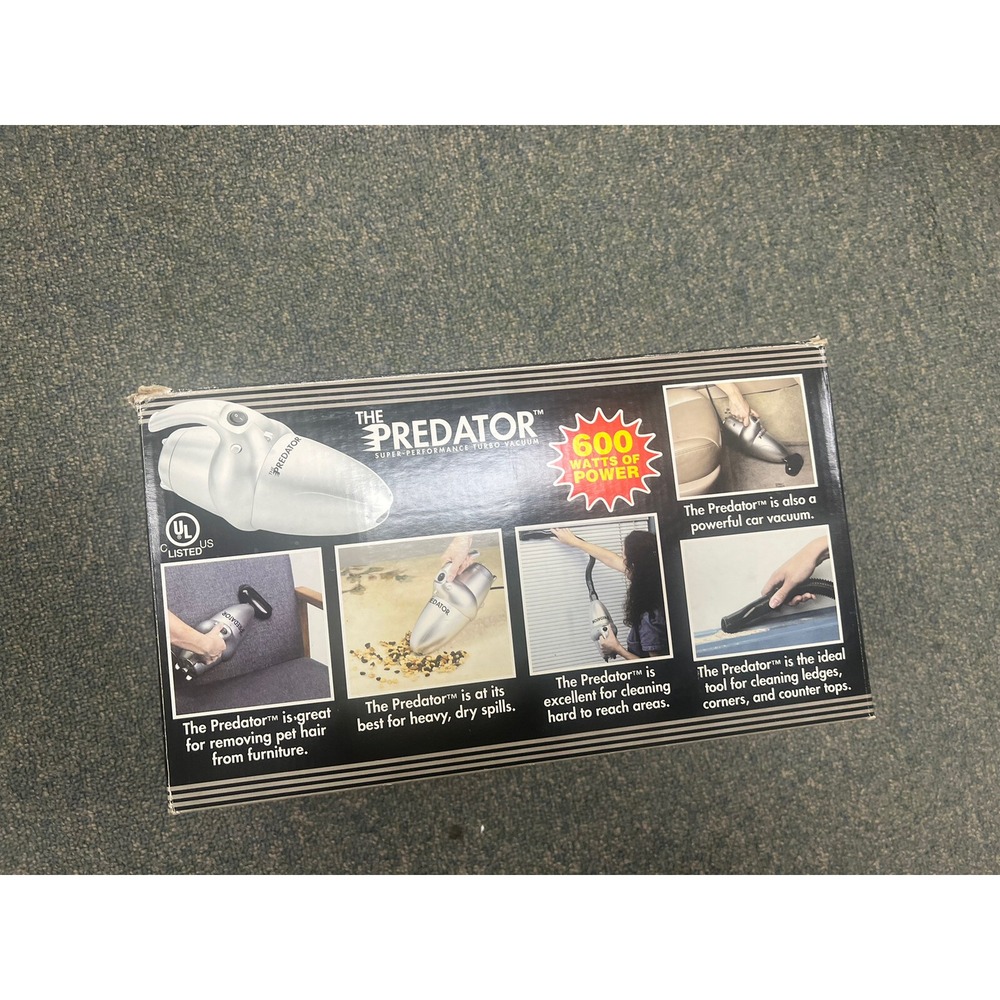 The Predator Super Performance Turbo Vacuum With Attachments Tested Works Box - Picture 5 of 13